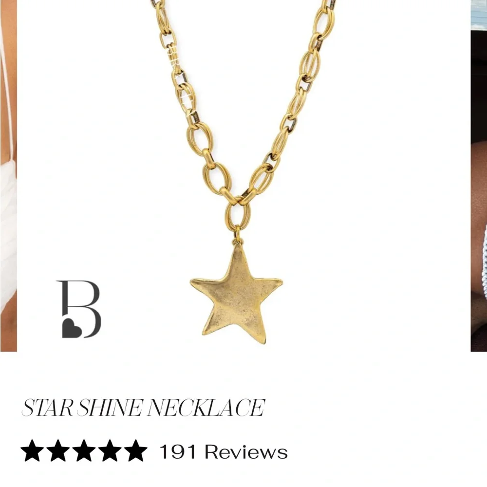 Gold Star Charm Necklace - Star Shine Collection - Picture 1 of 3